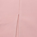 Pink Spaghetti Straps Back Slit Bandage Knee Length Homecoming Dress