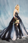 Charming Black Long Lace Tulle Princess Prom Dress Ball Gown