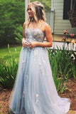 Sweetheart Tulle Popular Evening Dress Long Prom Dress With AppliquesFashion Formal Dress