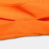 Orange Slanted Shoulder Ruffles Short Homecoming Dress