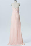Blush A Line Floor Length Sweetheart Strapless Sleeveless Appliques Cheap Bridesmaid Dresses B176 - Ombreprom