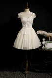 Sweetheart Fairy Dress Butterfly White Graduation Dress Party Dress Homecoming Dress