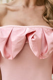 Sweet Pink Off The Shoulder Ruffles Short Homecoming Dress