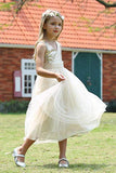Cute V Neck Sequins Empire Tulle Sleeveless Flower Girl Dresses Child Dress F066