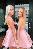 Sweetheart A-Line Pink Short Homecoming Dress
