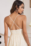 V-neck Empire Waist Spaghetti Straps Chiffon Homecoming Dress Prom Dress