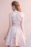 Asymmetric Halter One Shoulder Prom Dress Homecoming Dress