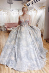 Sweetheart Formal Evening Dress Princess A Line Long Prom Dress