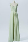 Seafoam Green Sweetheart Sleeveless Simple Bridesmaid Dresses,Mid Back Long Bridesmaid Gowns OB128