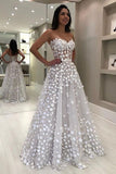Elegant A-line White Sweetheart Floor Length Beach Wedding Dress Bridal Dress Y0017
