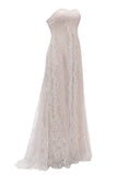 Simple Sweetheart Long Elegant Lace Beach Wedding Dress Bridal Gowns Y0079