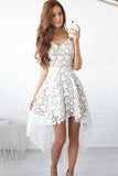 Beautiful Short White Lace Homecoming Dresses - Bohogown