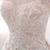 A Line Sweetheart Tulle Wedding Dress With Appliques Strapless Prom Dress N822