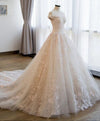Ivory Ball Gown Off The Shoulder Lace Appliqued Wedding Dress Bridal Dress N2586