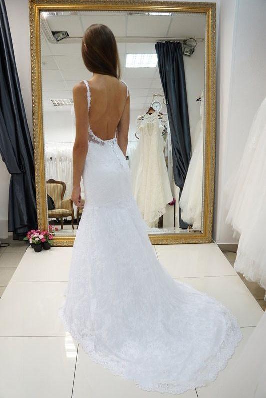 Sexy Sweetheart Open Back Lace Wedding Dress,Bridal Dress,Bridal Gown