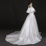 Gorgeous Strapless Ball Gown Long Wedding Dress Off the Shoulder Bridal Dress N2289